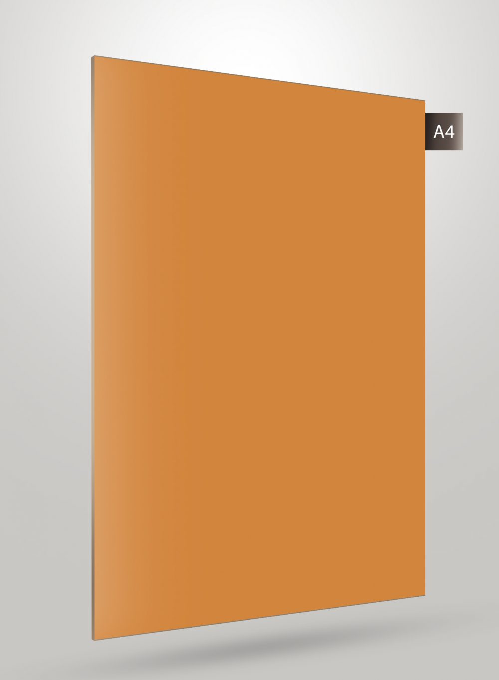 Orange crystal laminate