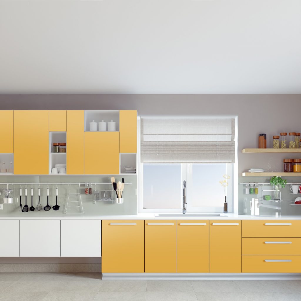 Yellow crystal laminate