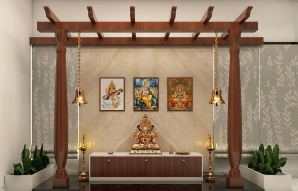 Open and Airy Pooja Room