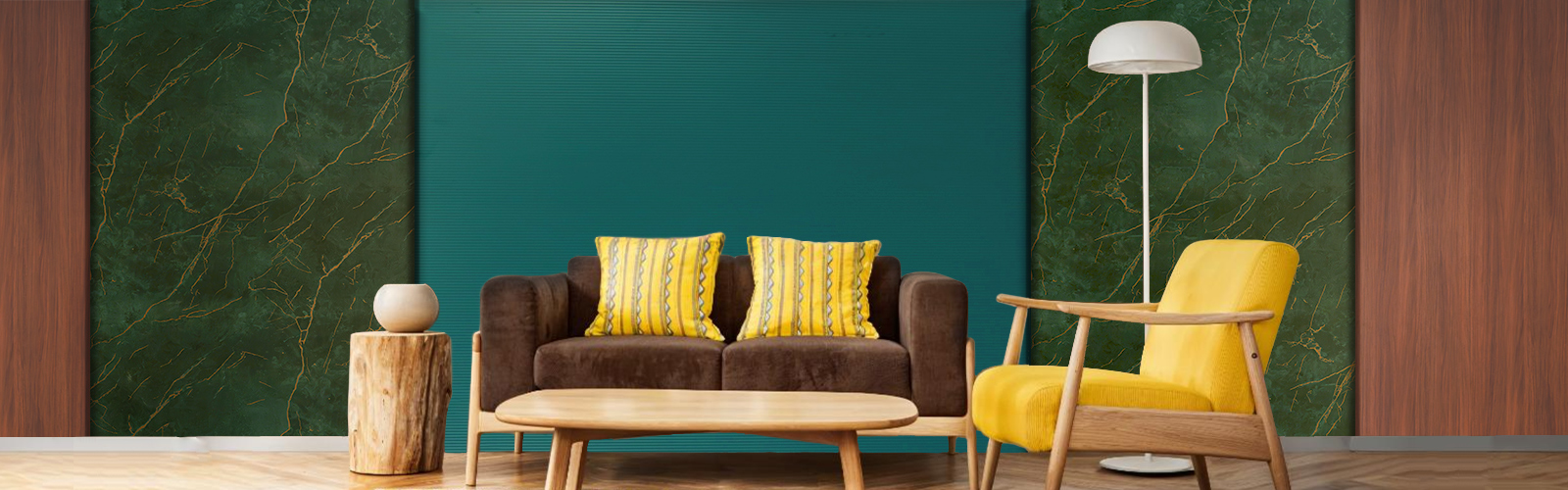 textured laminate living room wall design