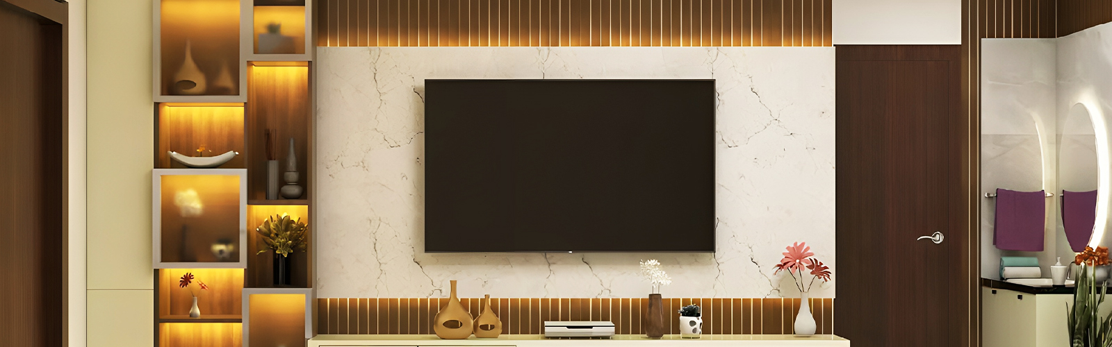 best interior laminate tv unit design