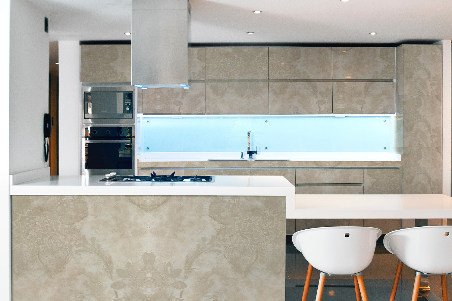 glossy kitchen design