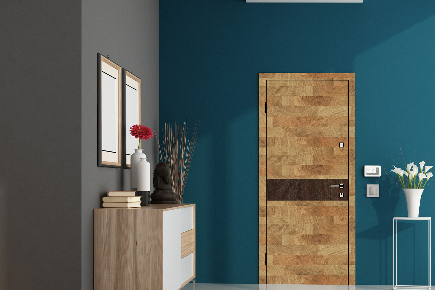 textured laminate door design