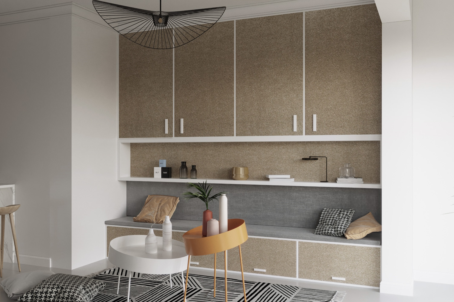 matt laminate wardrobe design