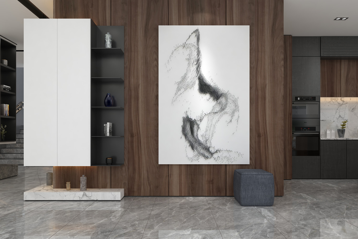 wood texture laminate' wardrobe design