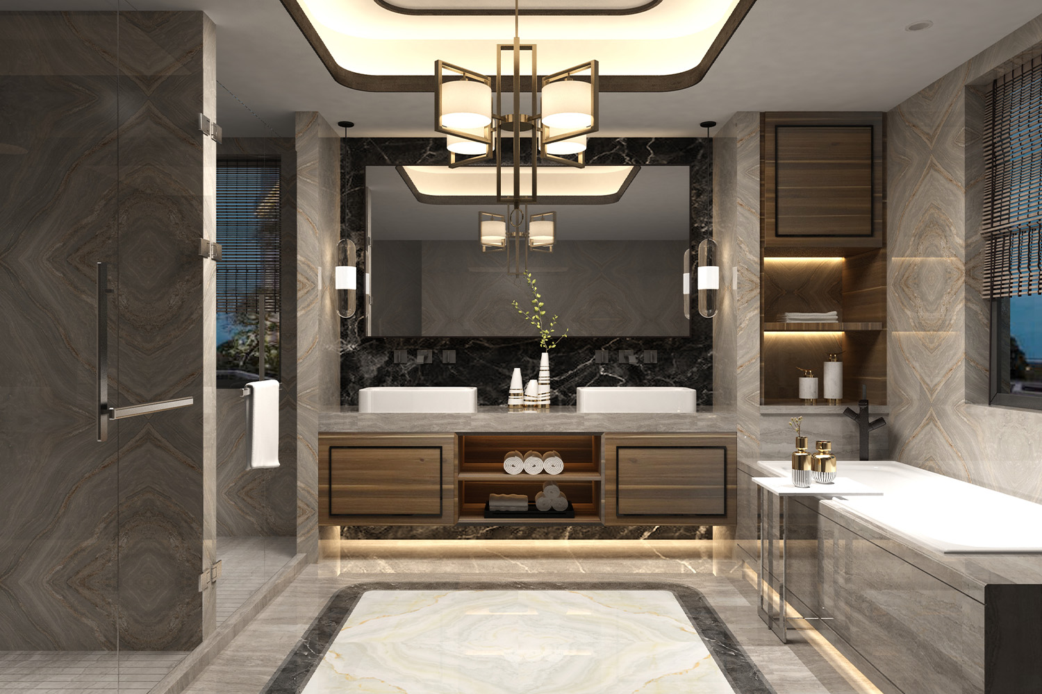 luxury laminate bathroom design