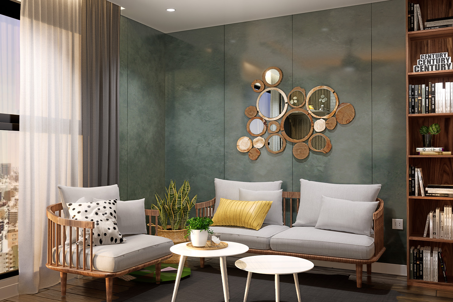 textured laminate living room design