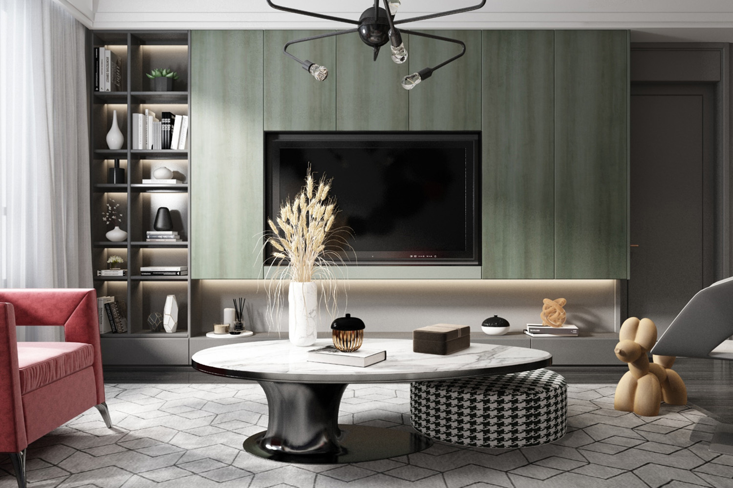 grey laminate tv unit design