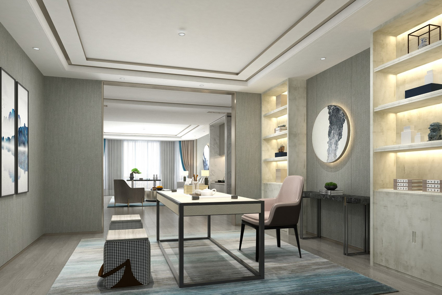 best acryclic laminate study room design