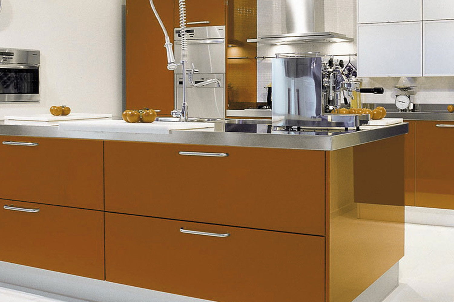 yellow kitchen cabinet design