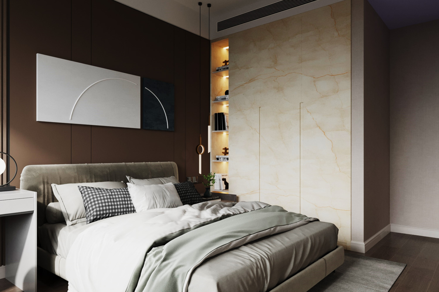 matt laminate interior design for small room