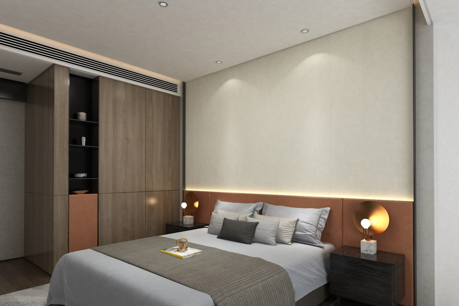 textured laminate interior design for small room