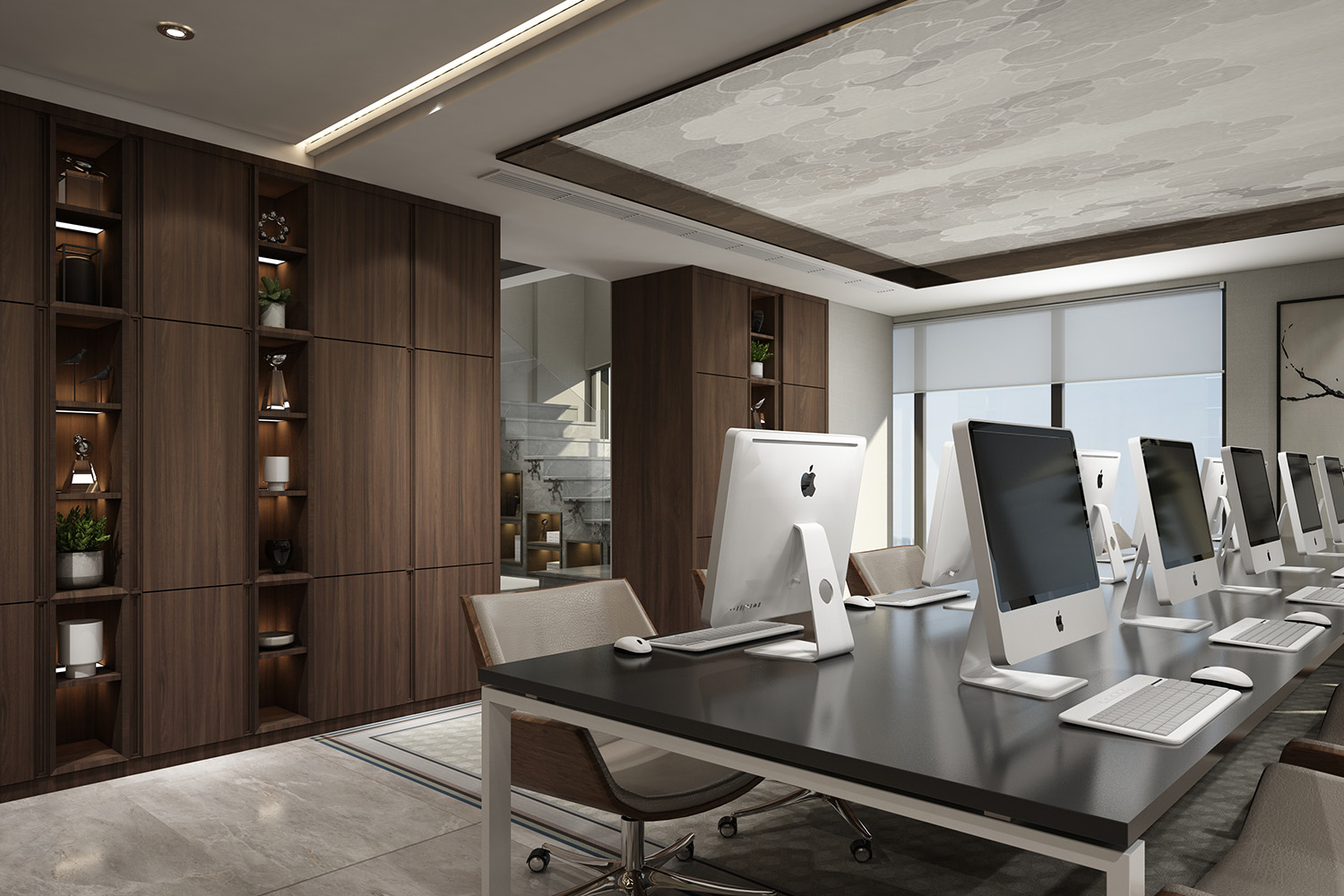 wooden laminate design interior design for office