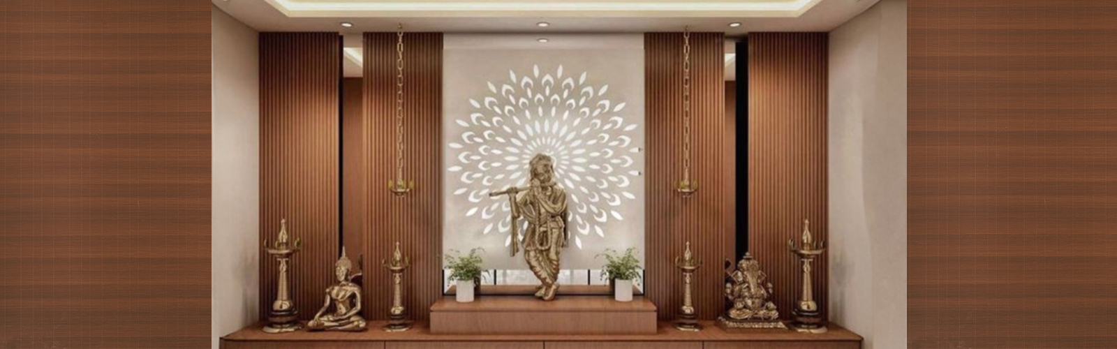 Mandir Layout Ideas with laminates