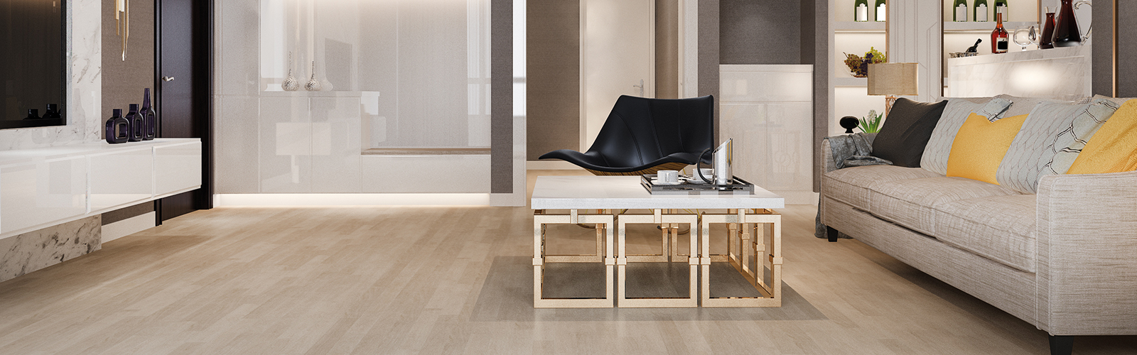 Wood flooring for living room design