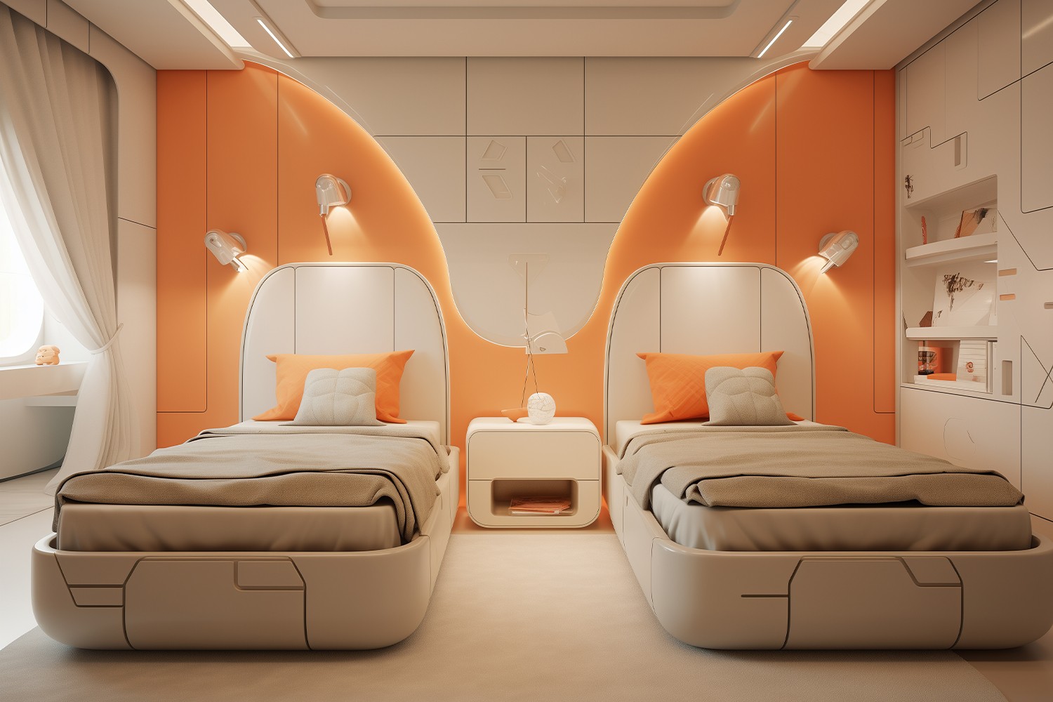 Textured laminates for kids bedroom design