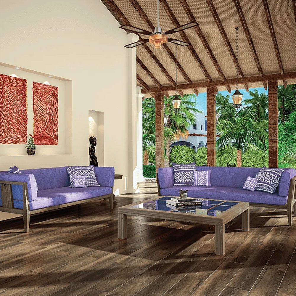 Wood flooring for outdoor