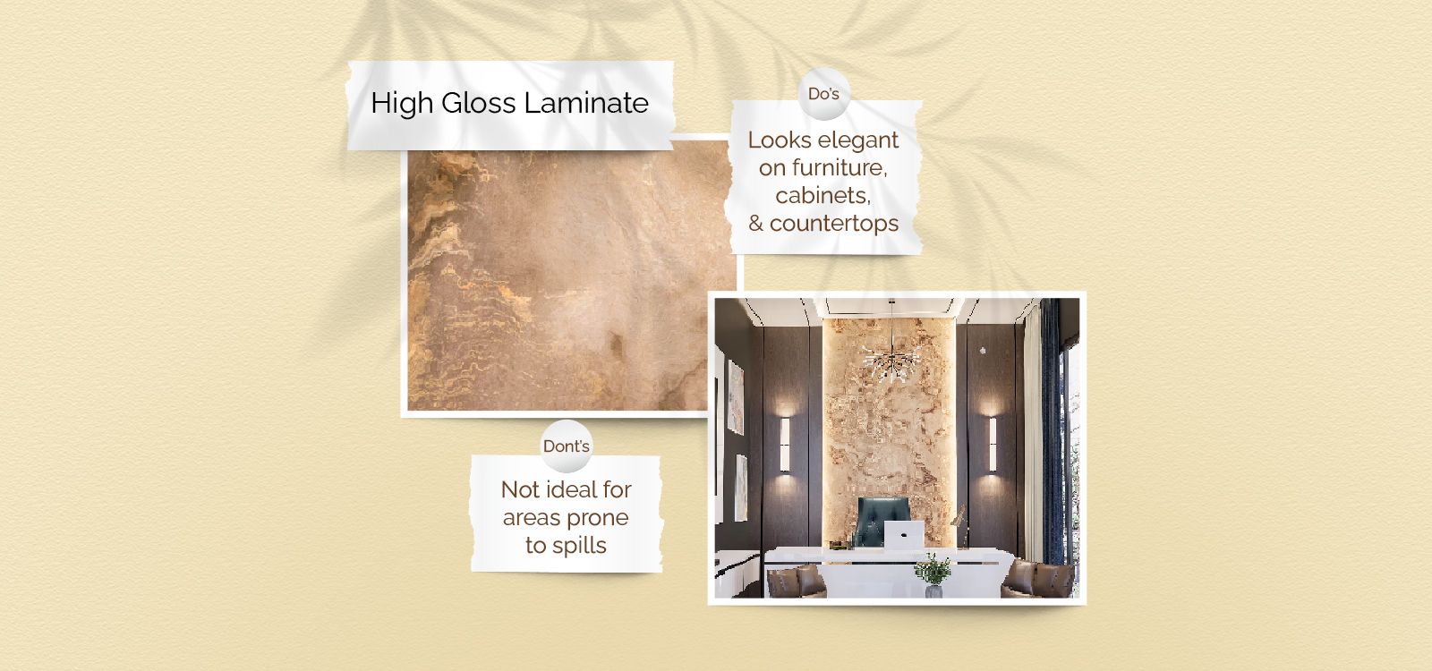 High Gloss Laminates: Where They Shine & Where to Avoid Them