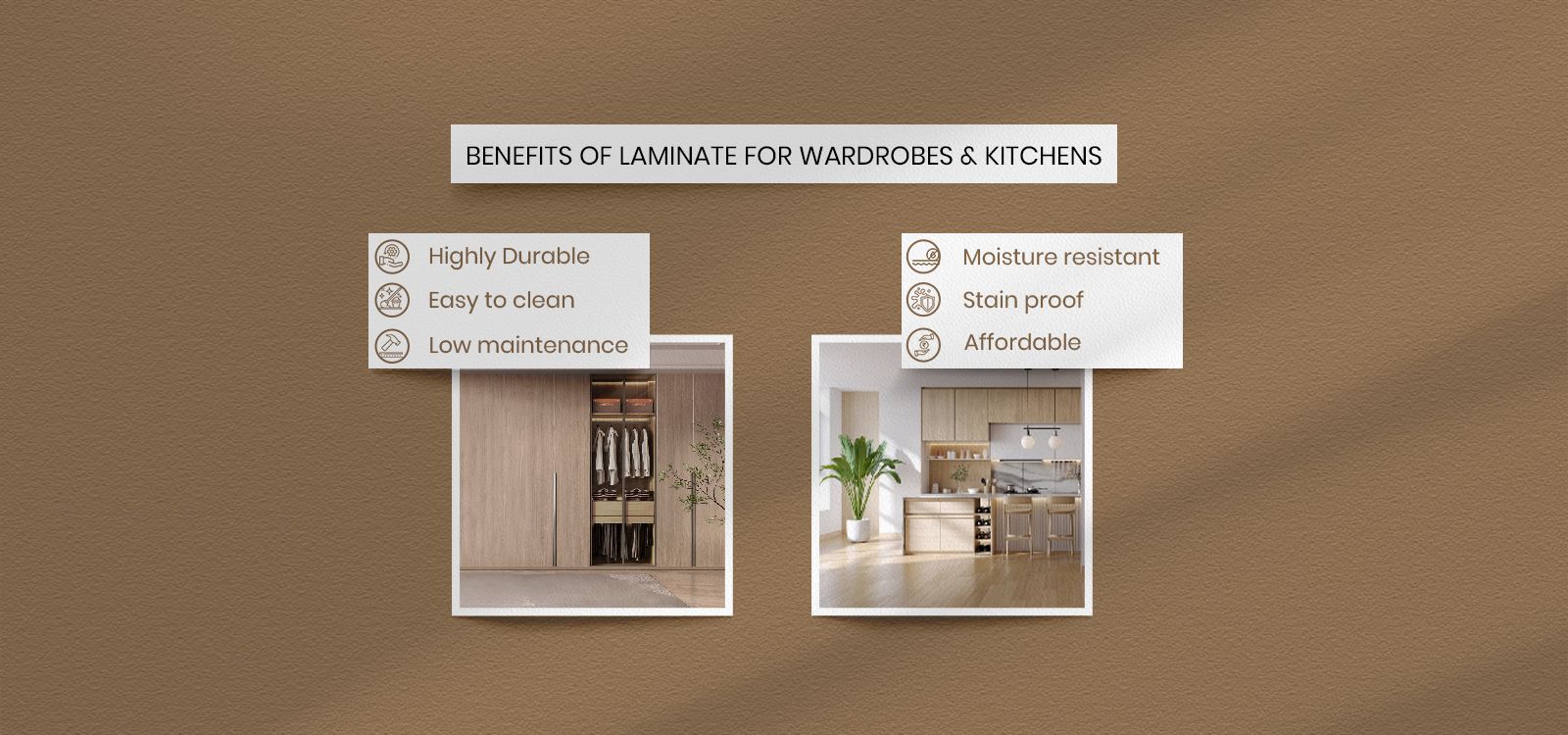 Top 7 Benefits of Laminate for Wardrobes & Kitchens