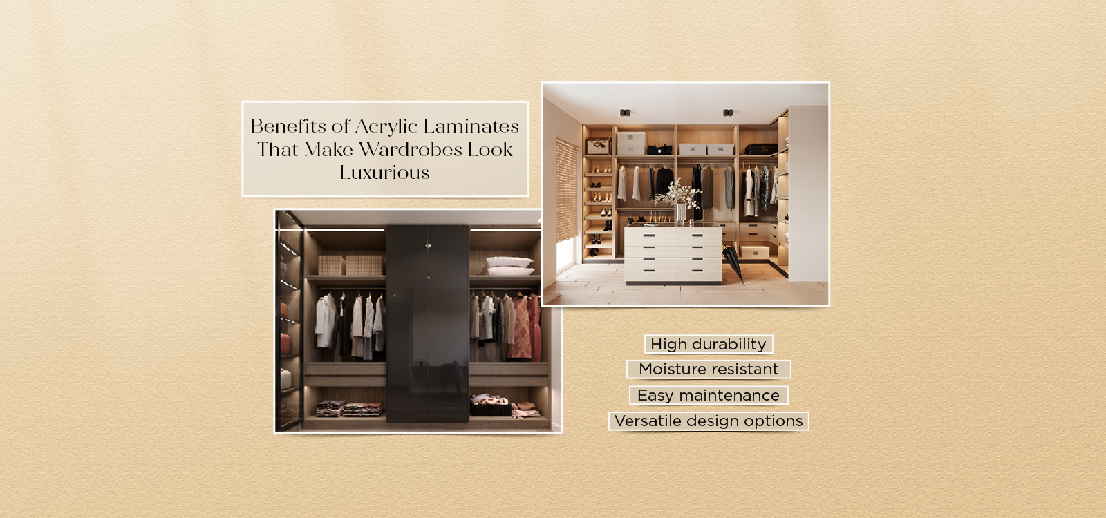 acrylic laminate wardrobe