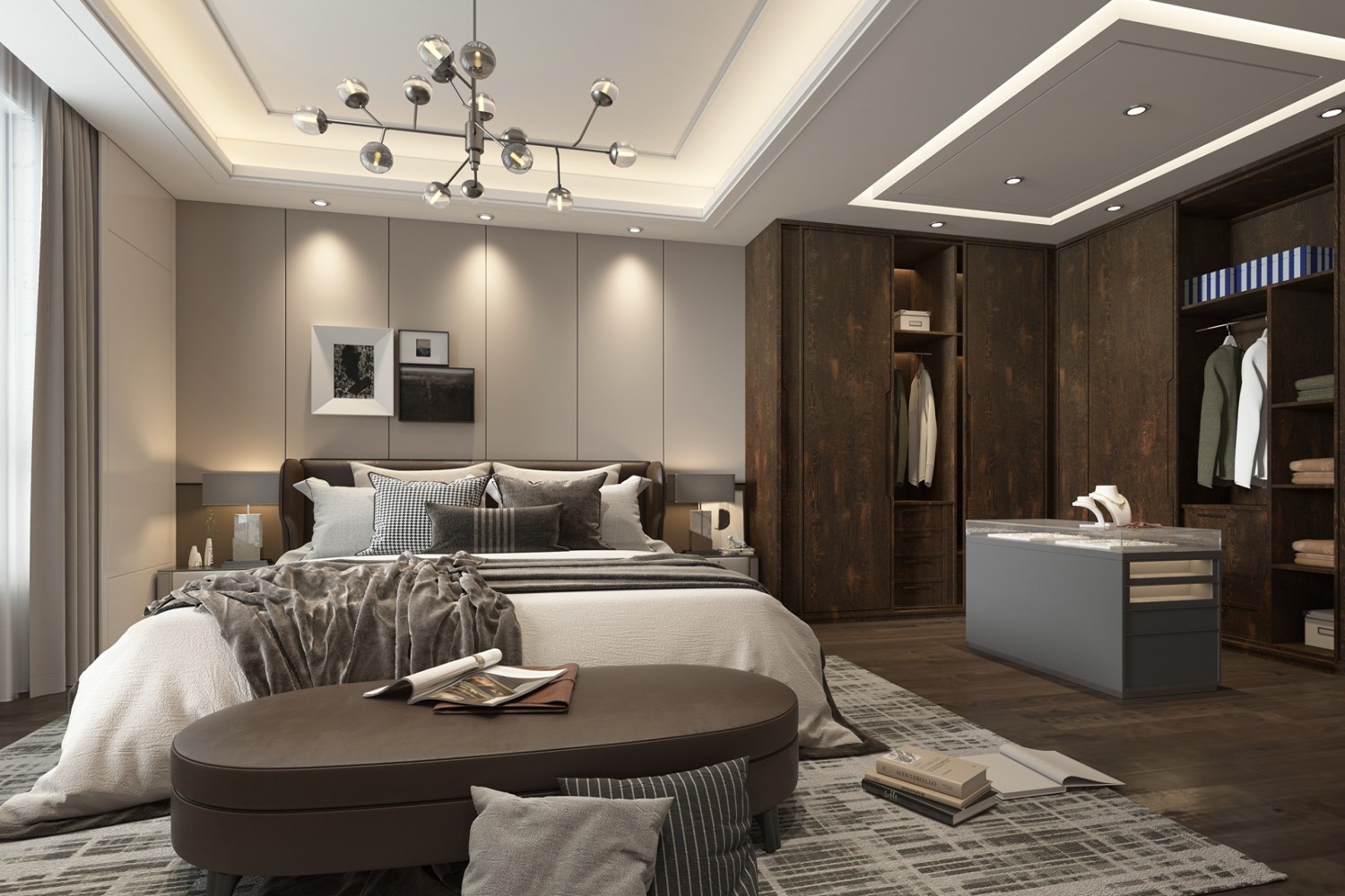 premium laminate wardrobe design for bedroom