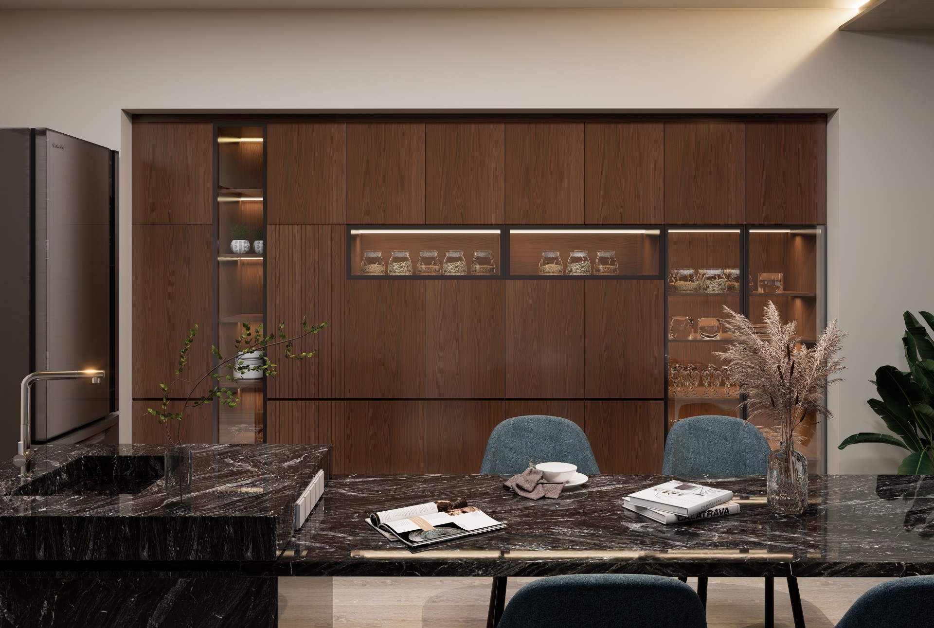 wood laminates for crockery shelf design