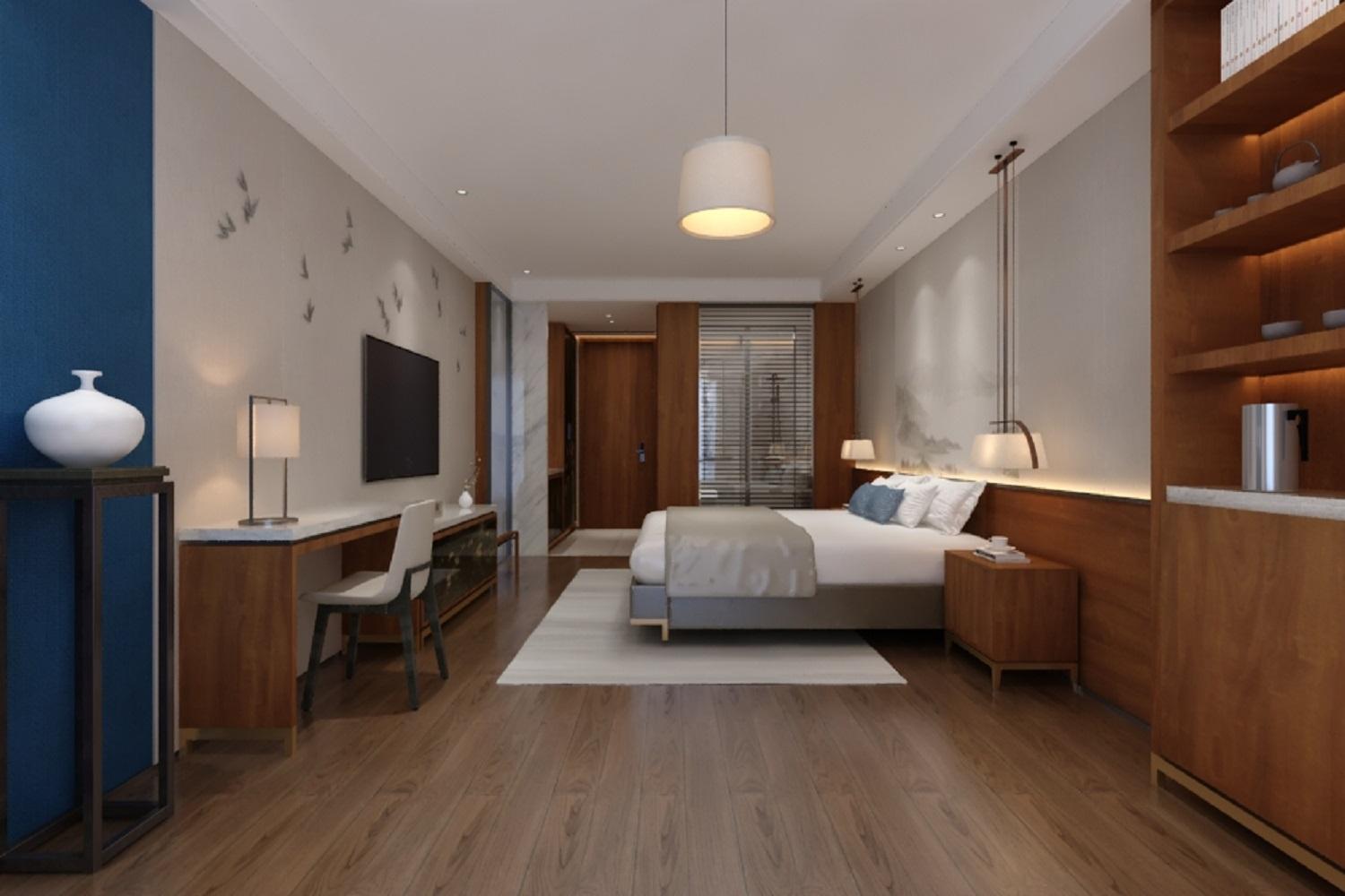 Stylish Modern Bedroom Door Designs in Glossy Brown and Gold Accents