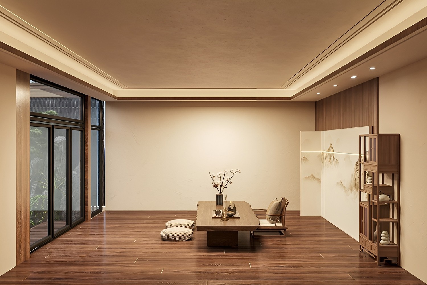 Best Wooden Finish Modern False Ceiling Designs