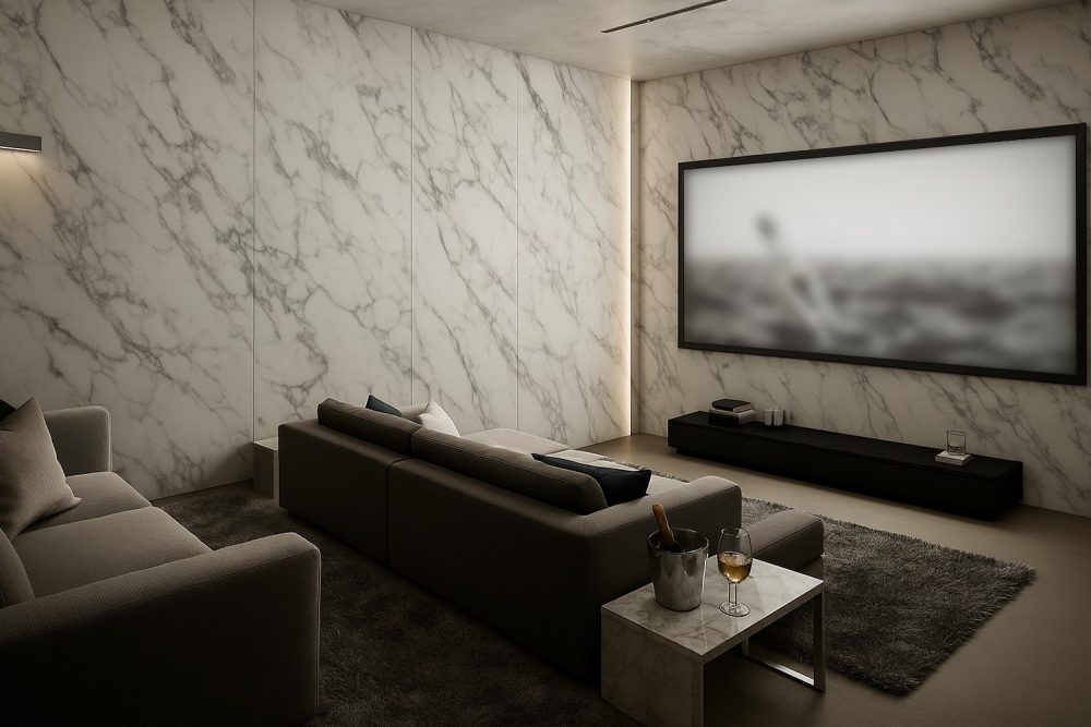 Home Theater Design Ideas with Laminates | Royale Touche