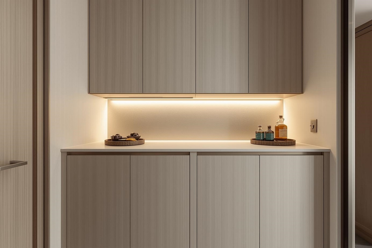 Mini bar design at home corner