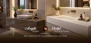 Acrylic Sheet Vs Solid Surface (Corian): Best Material for Luxury Bathroom Vanities