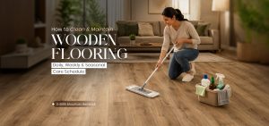How to Clean & Maintain Wooden Flooring: Daily, Weekly & Seasonal Care Schedule