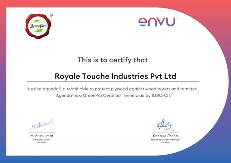 First page of Envu Agenda® — GreenPro Certified Termiticide