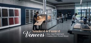 Smoked & Fumed Veneers: How Heat Treatment Creates Unique Dark-Toned Wood